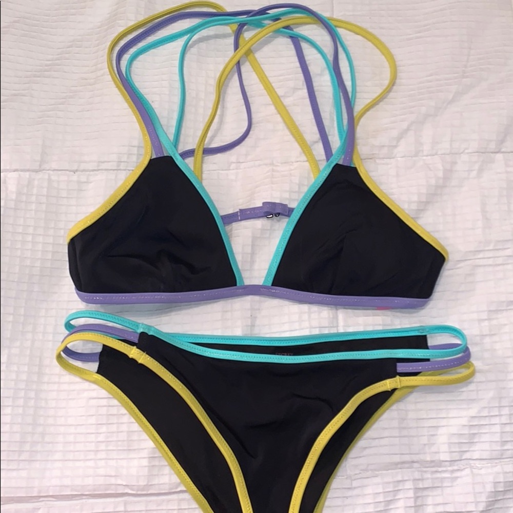 Tri-colored VS PINK bikini